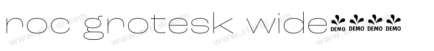 roc grotesk wide字体转换